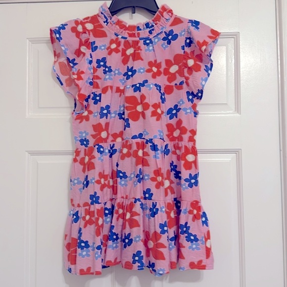 Entro floral blouse with ruffled & bow at neckline Size S like new condition - Picture 7 of 8